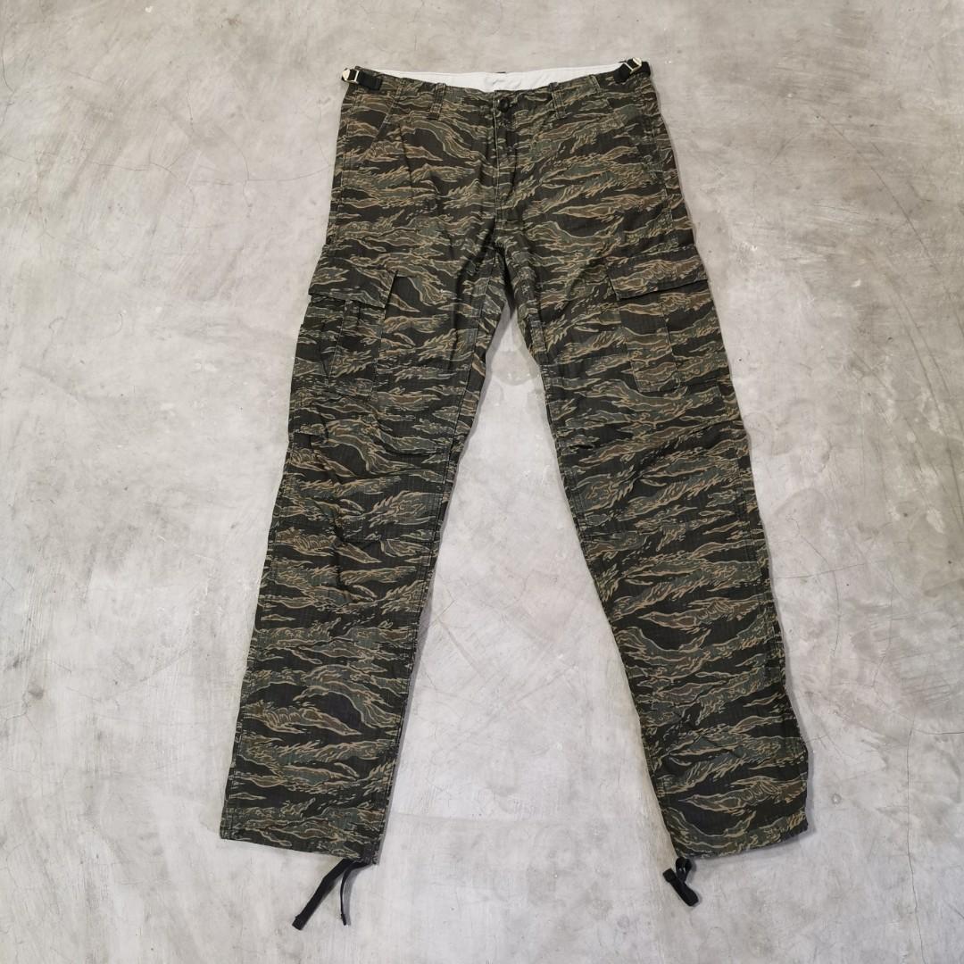 Carhartt tiger camo cargo pants, Men's Fashion, Bottoms, Jeans on Carousell