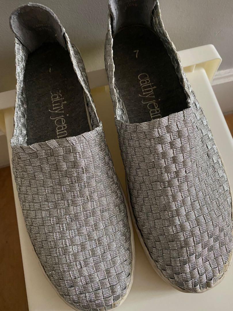 Cathy jean white platform sneakers top