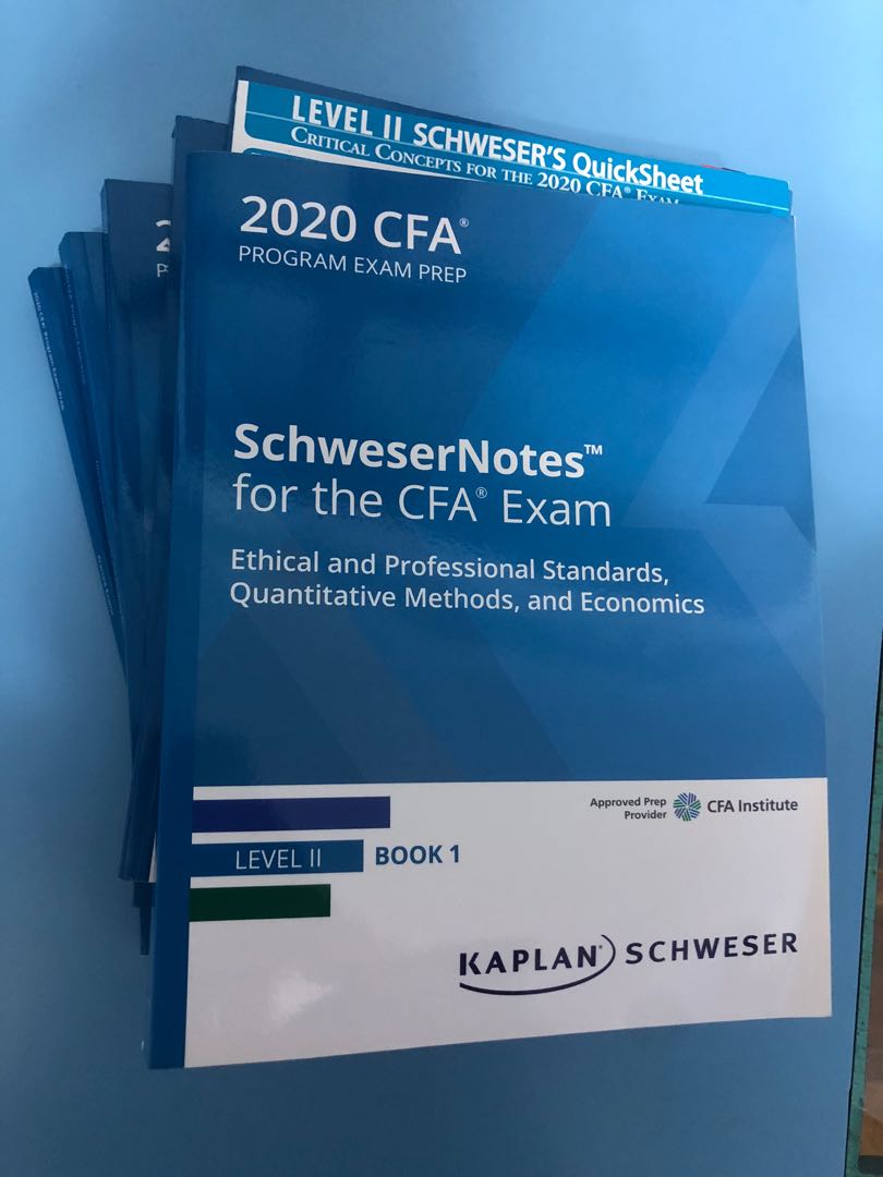 CFA Level 2 Kaplan Schweser 2020 Notes, Hobbies & Toys, Books