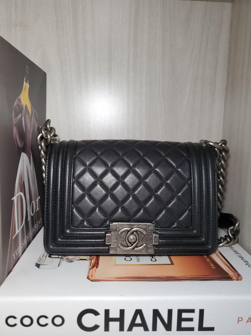 Chanel boy mini screw 6 penjuru