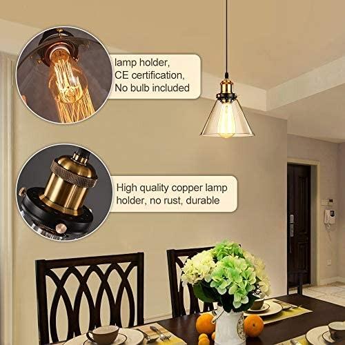 Claxy industrial Loft glass Ceiling pendant Light, Furniture