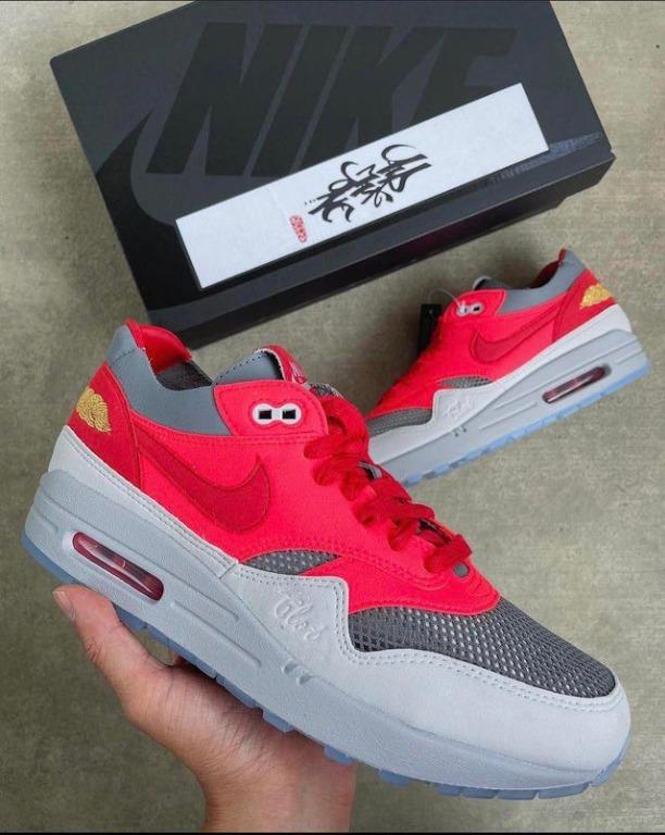CLOT X Nike Air Max 1 K.O.D Solar Red