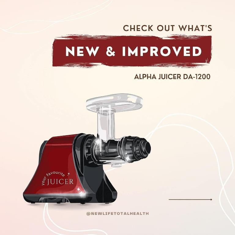 Cold Pressed Juicer From Korea ( Free Face & Body Scrub ), TV & Home