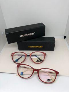[COMBO] Authentic Hummer Wine Red Oval Round Optical Glasses Frame