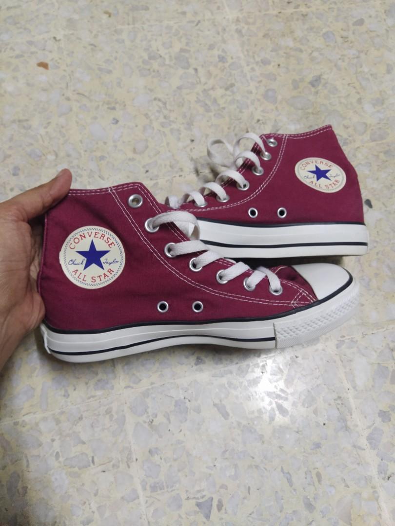 Converse maroon on sale high cut