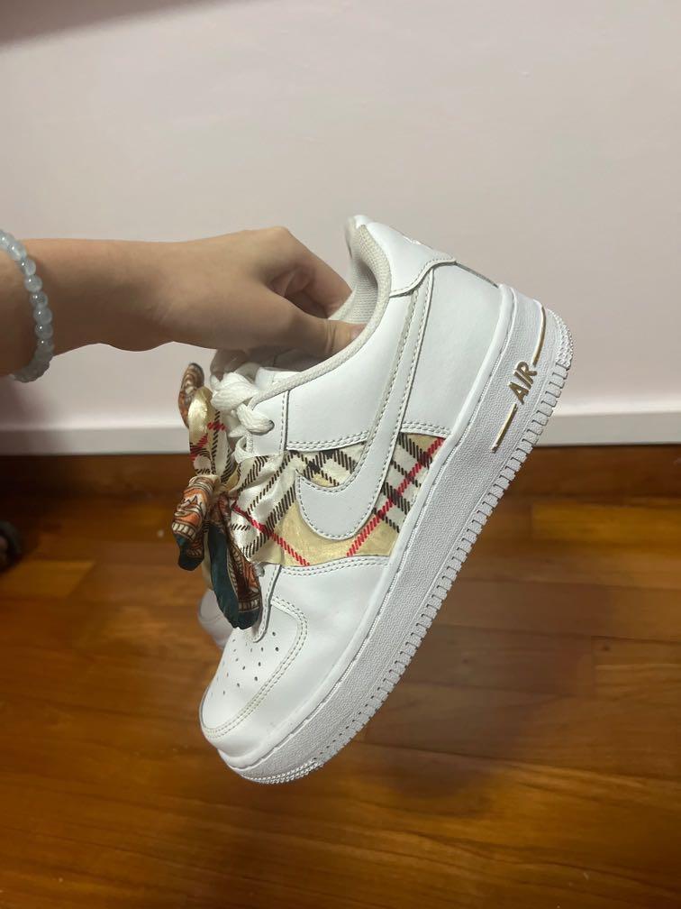 Air force hotsell 1 custom burberry