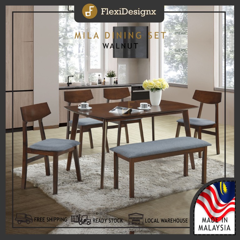 Dining Set For 6 Seater Limited Stock, Dining Table And Chairs Made In Malaysia