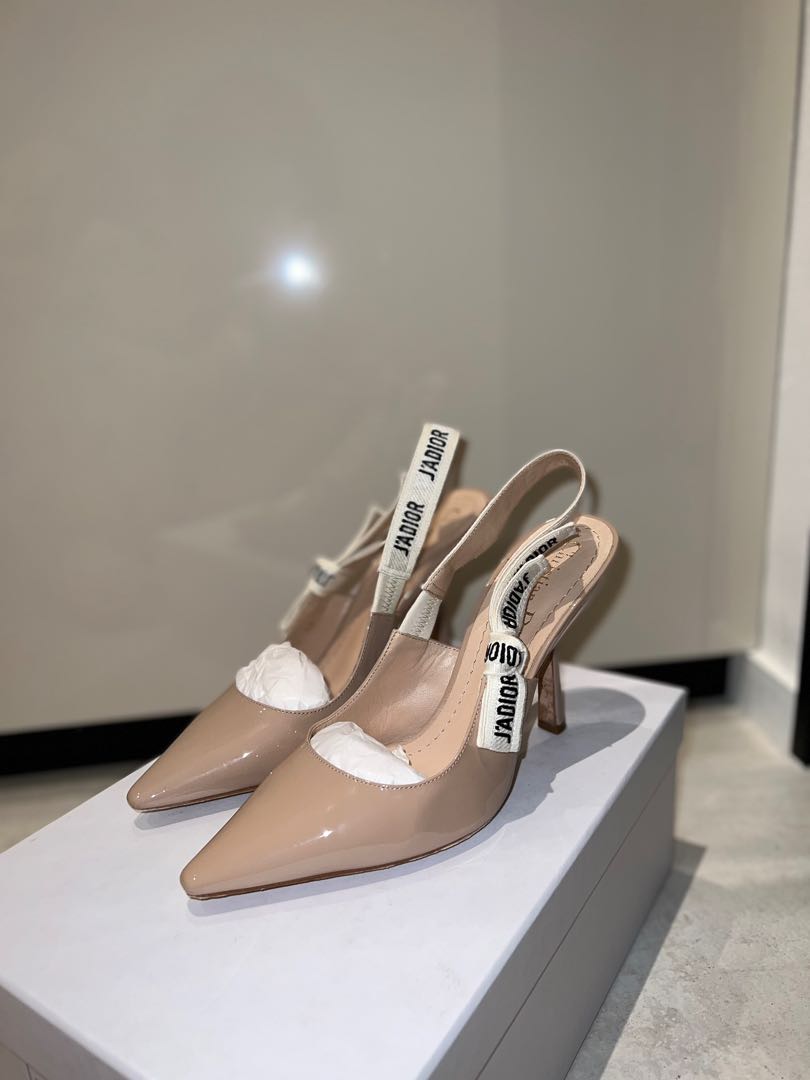 dior nude slingback