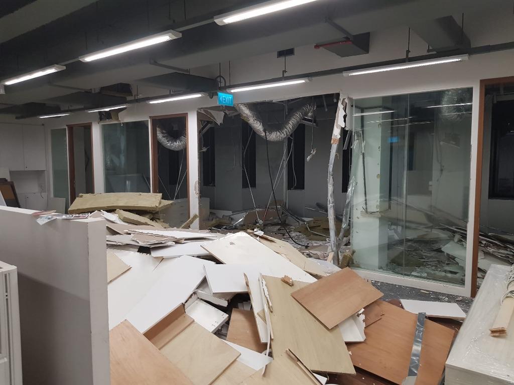 Dismantle & Disposal of Built-in Wardrobes, TV Consoles, Tables, Platform Beds, Kitchen Cabinets, False Ceiling & Partition wall and Hacking of Carpentry items62863115379073112