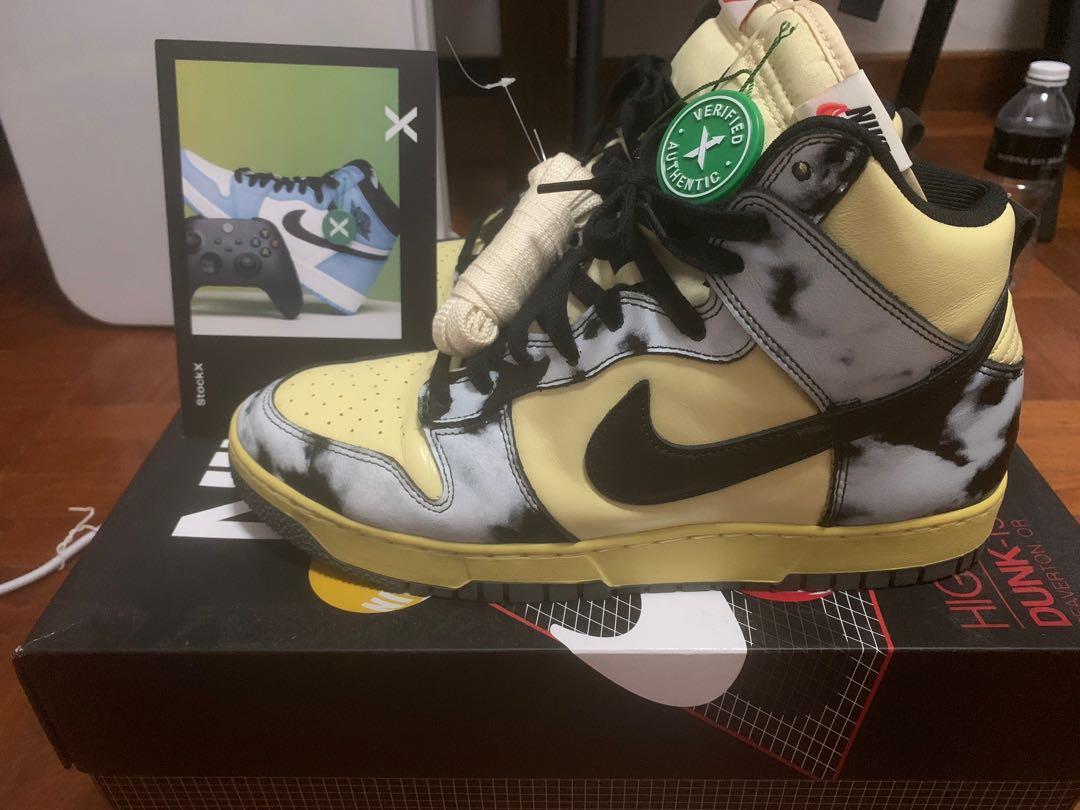 nike dunk high 1985 sp black acid wash