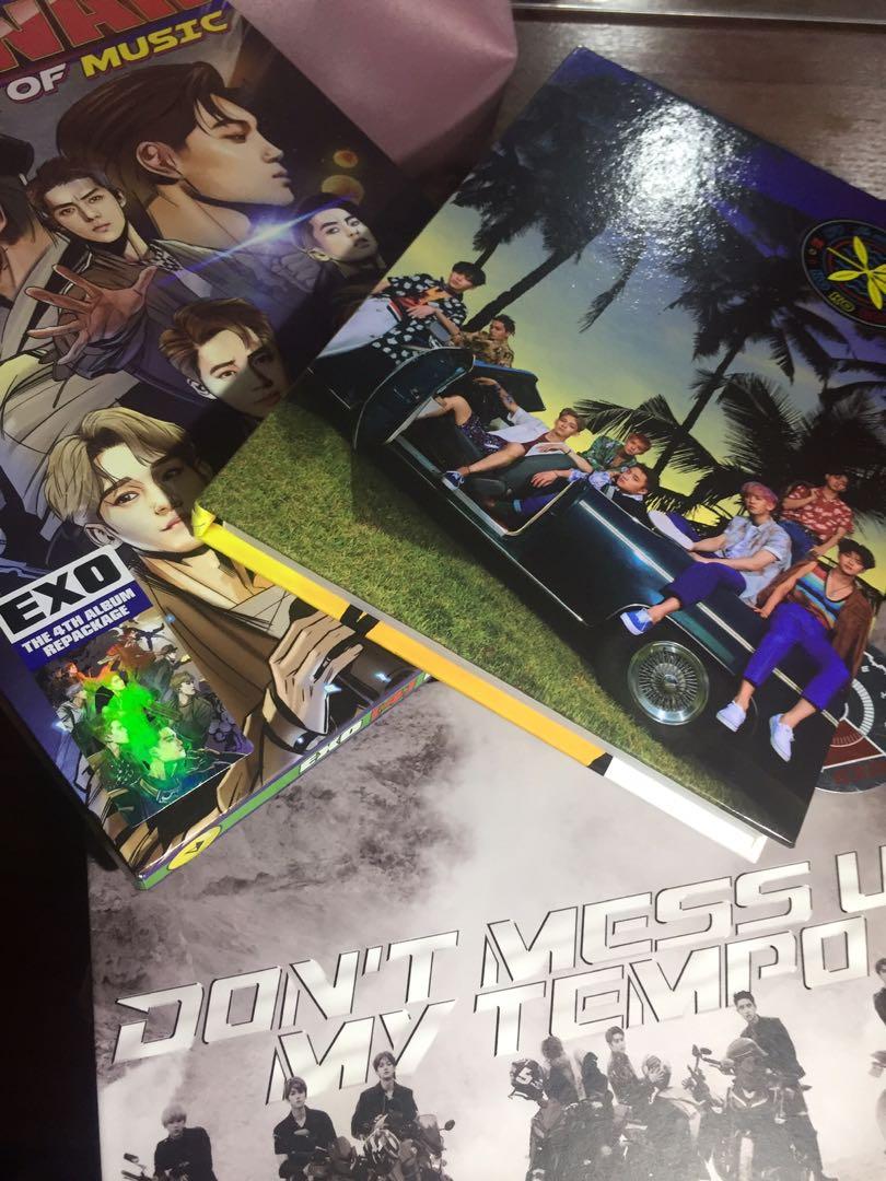 EXO unsealed album (BUNDLE) (Category: CDs & DVDs) located in Iligan City. Submitted by sttal (Listing ID 1147828052, Image 1). Description: FREE SHIPPING!! Pb +cd only Exo unsealed album The war album Kokobop Dont mess up my tempo REPRICED.