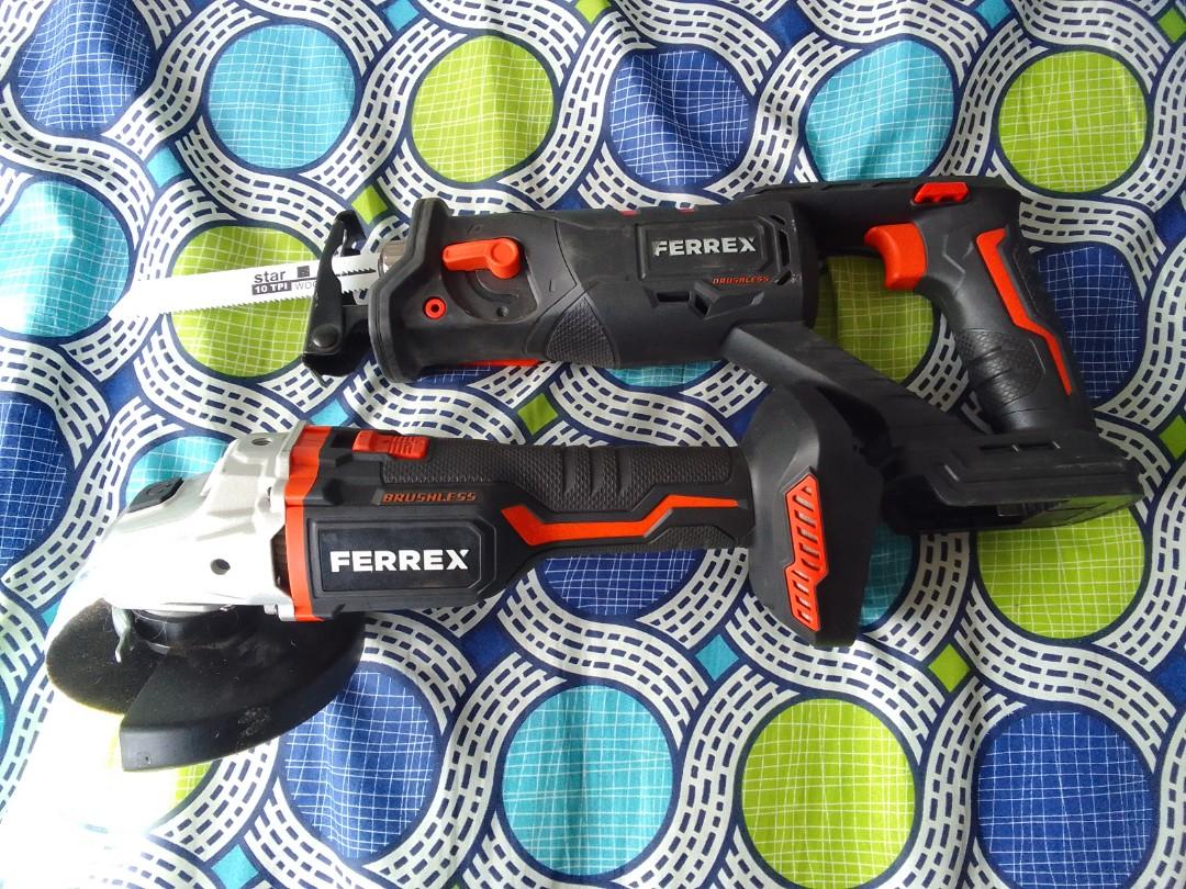 FERREX ANGLE GRINDER AND RECIPROCATING SAW COMBO, Commercial