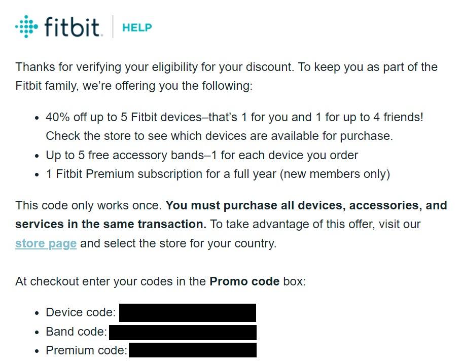 Fitbit Promo Code 40 Off Devices, Free Accessory Band(s) and Free 1