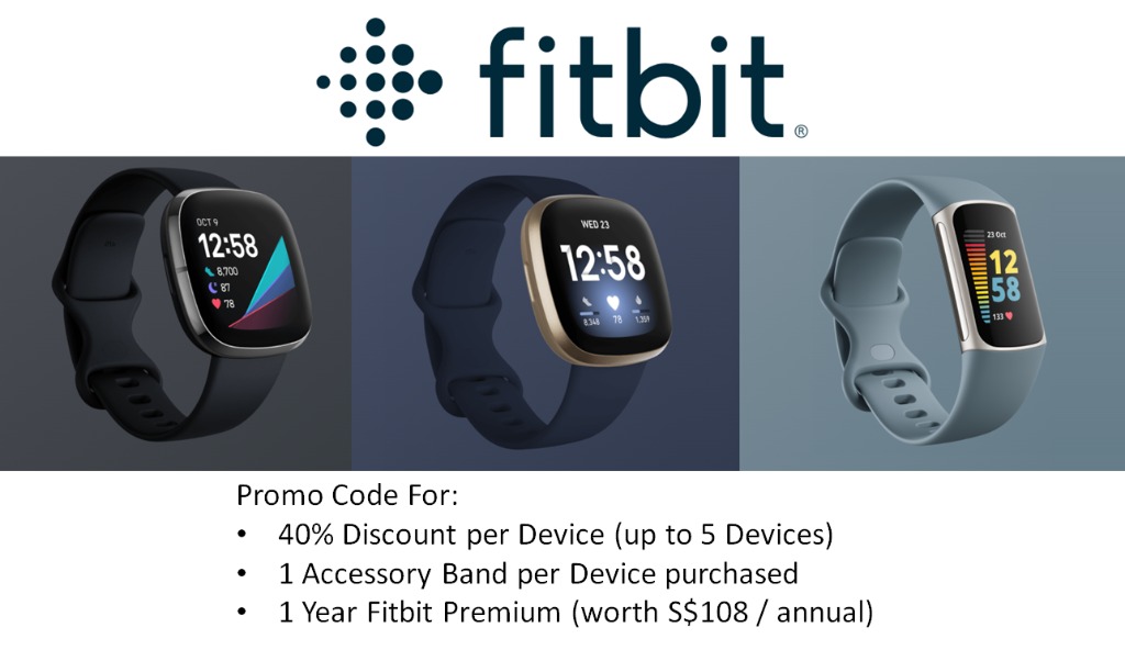 Fitbit Promo Code 40 Off Devices, Free Accessory Band(s) and Free 1