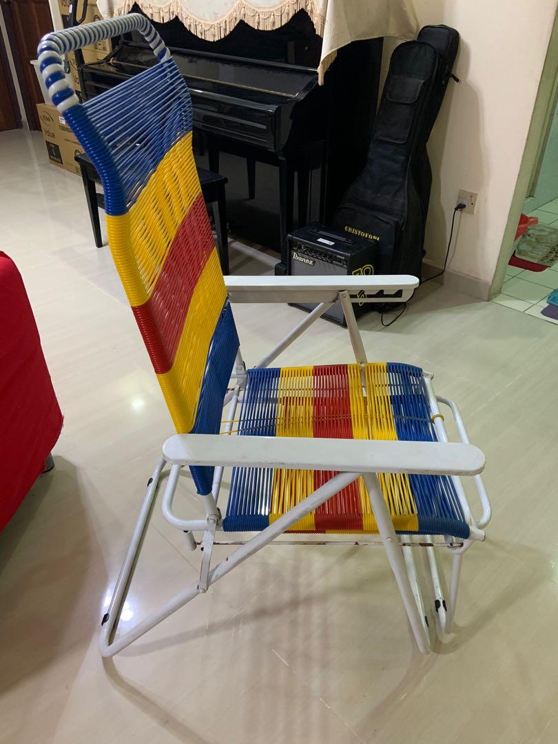 Foldable/Vintage/Elastic string/Retro/Relax chair, Furniture & Home ...