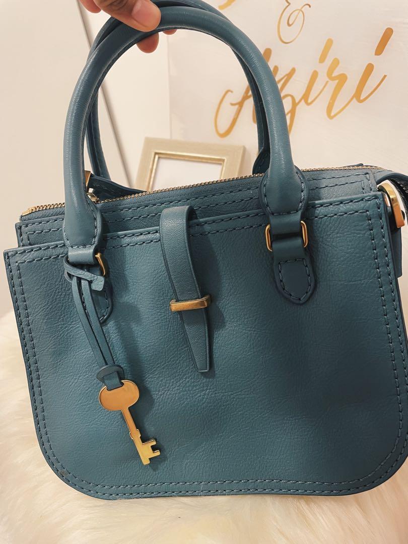 Fossil ryder shop mini satchel caribbean