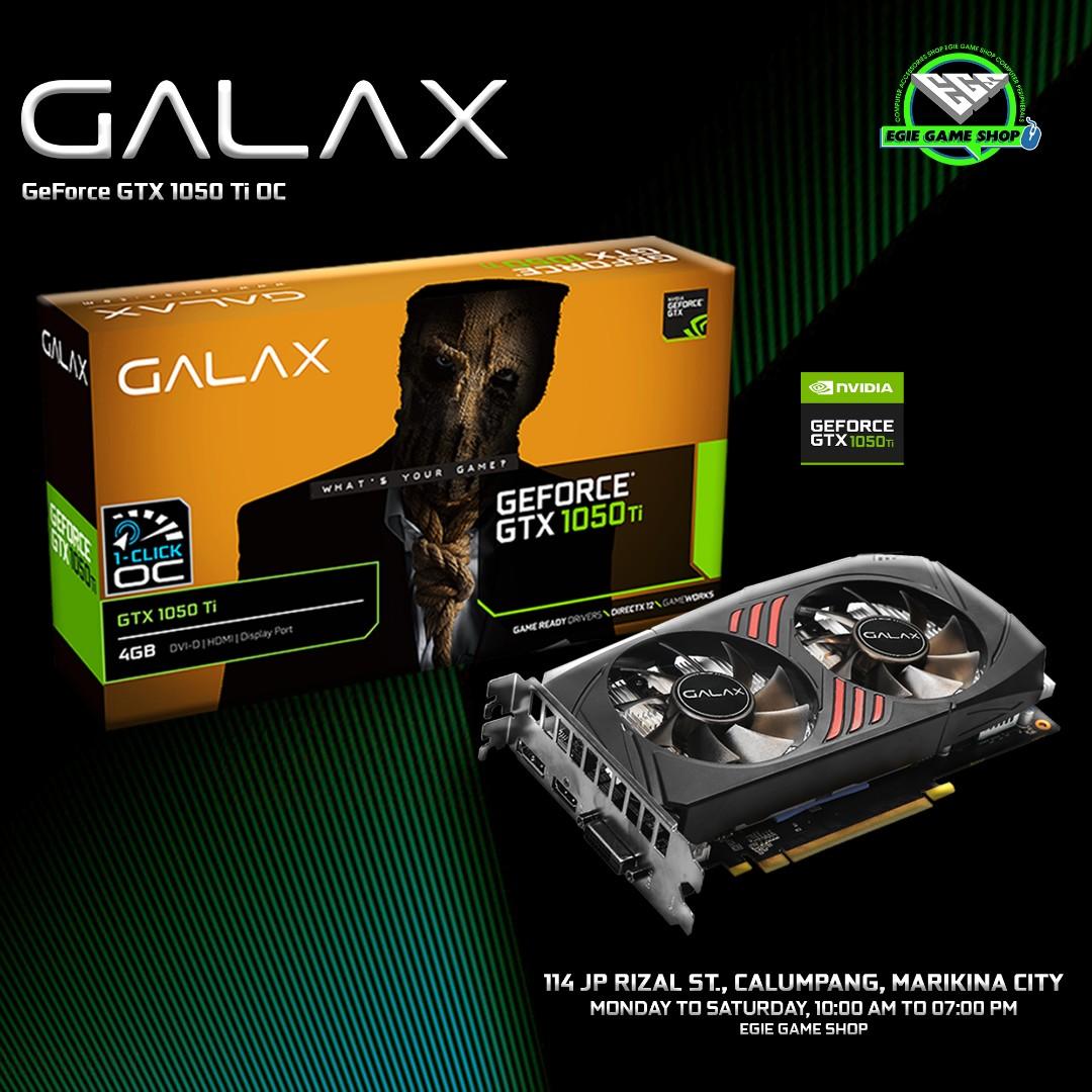 Galax gtx 1050ti outlet oc 4gb ddr5