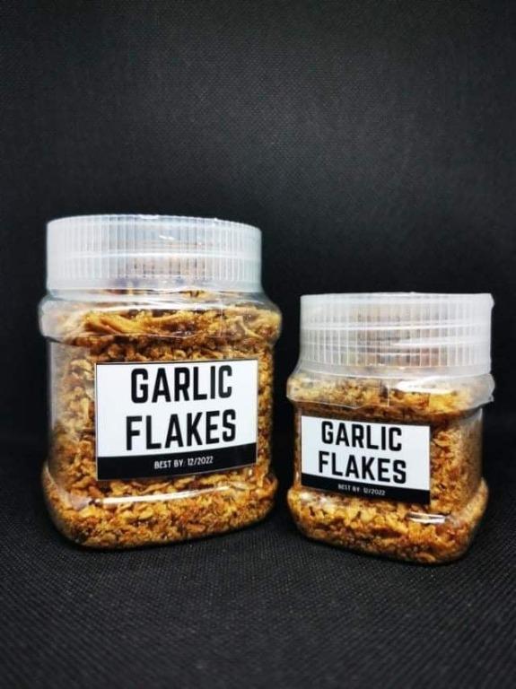 Garlic Flakes (Category: Spice & Seasoning) located in San Juan City. Submitted by sarisarionlineph (Listing ID 1147755344, Image 1). Description: P120 - small jar 60g P150 - big jar 125g.
