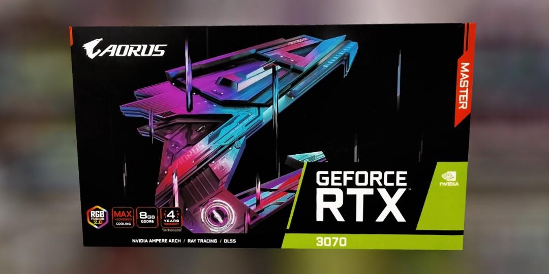 GIGABYTE AORUS GEFORCE RTX™ 3070 MASTER 8G LHR. (Category: Computer Parts) located in San Juan City. Submitted by blueswitchpc (Listing ID 1147834697, Image 1). Description: GIGABYTE AORUS GEFORCE RTX™ 3070 MASTER 8G LHR. Discounted Price for Bulk Orders‼️ Message us to place your order. Specs Details: https://www.gigabyte.com/Graphics-Card/GV-N3070AORUS-M-8GD-rev-20/sp#sp Mode of Payment Payment: COD, BPI, BDO, GCash🏦💸 Delivery via: Lalamove, 