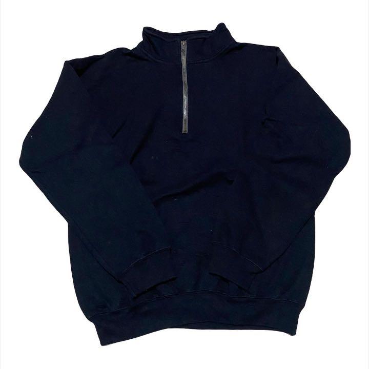 Gildan heavy blend 50:50 black half zip 