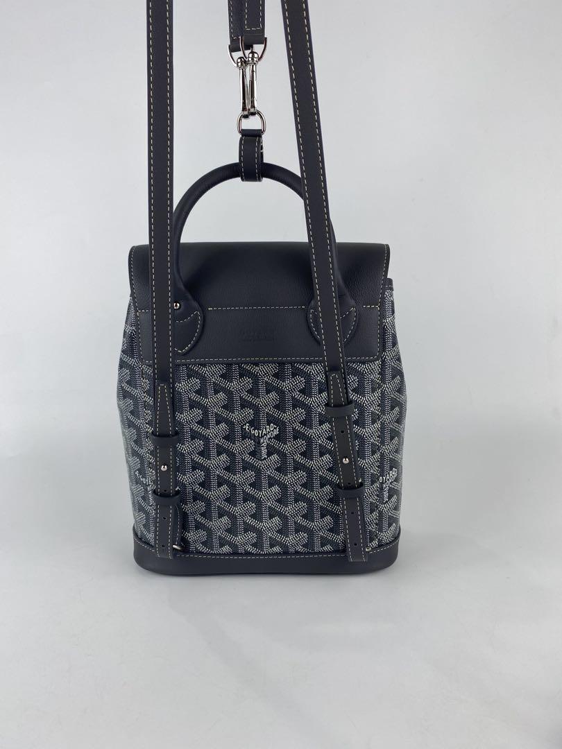 GOYARD Goyardine Calfskin Alpin Backpack Black