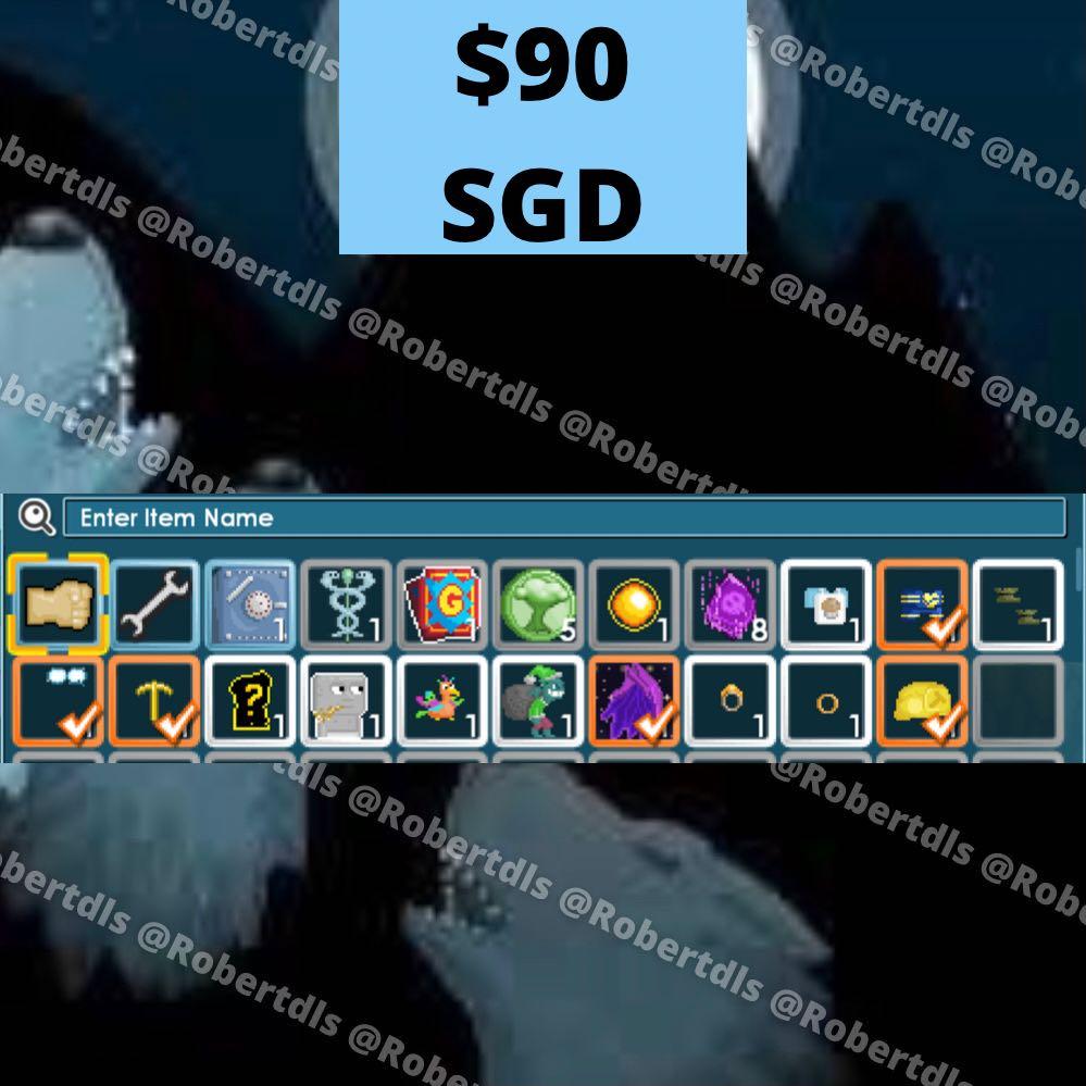 Growtopia account Focus eye/Feye/Golden pickaxe/gpick/Rift wing, Video