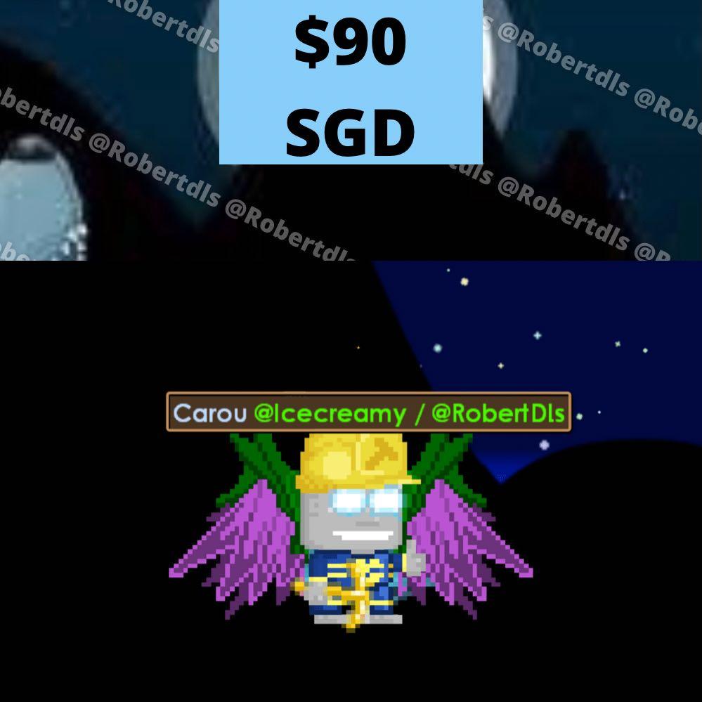 Growtopia account Focus eye/Feye/Golden pickaxe/gpick/Rift wing, Video