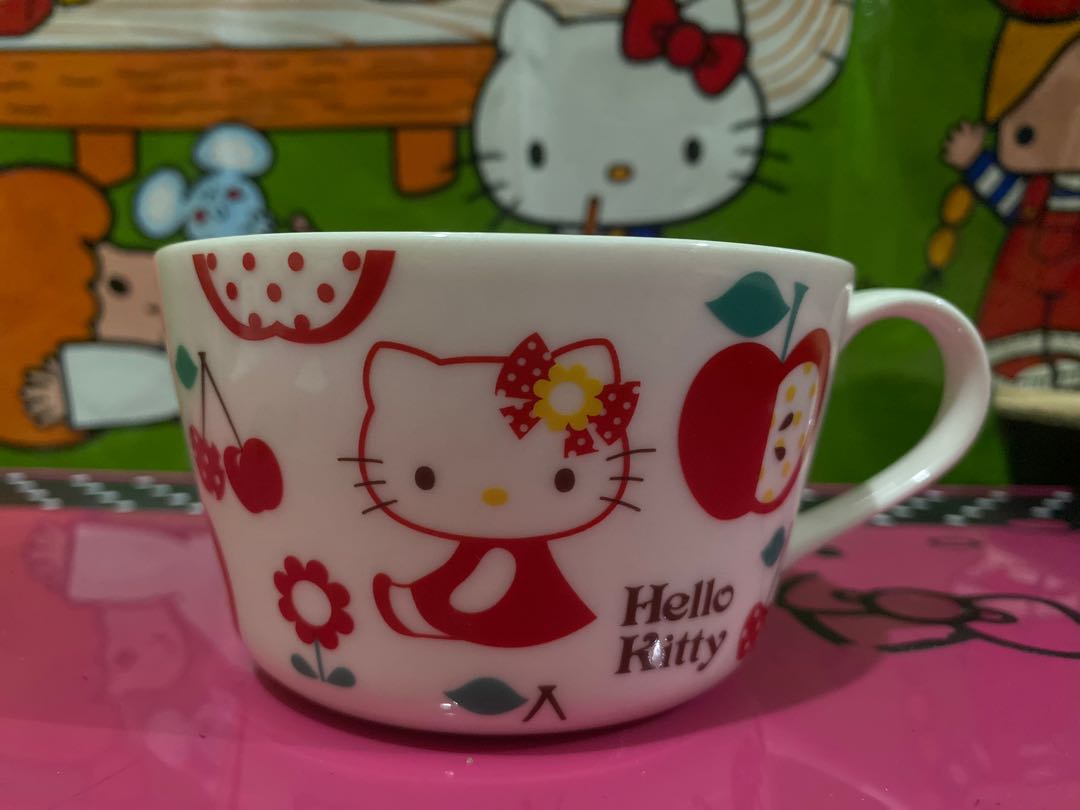 Hello Kitty Soup Mug Furniture Home Living Kitchenware Tableware Other Kitchenware Tableware On Carousell