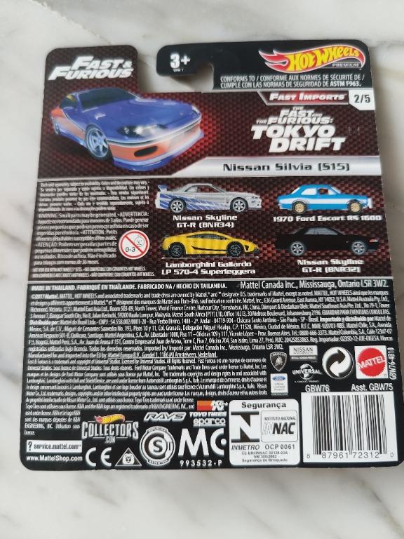 Hot Wheels Nissan Silvia S15 from Fast  Furious Fast Imports series,  Hobbies  Toys, Toys  Games on Carousell