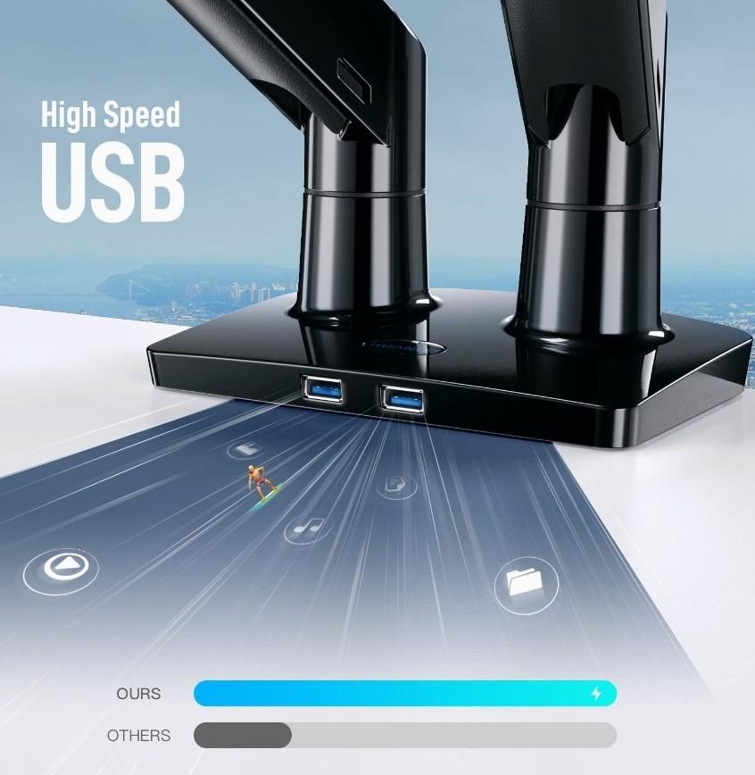 HUANUO Dual Monitor Mount Stand (HNDS7), Computers & Tech, Parts