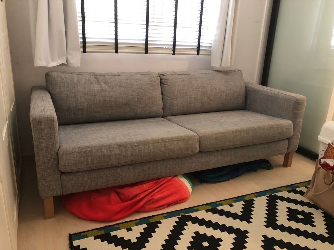 IKEA Grey Couch, Furniture & Home Living, Furniture, Sofas on Carousell