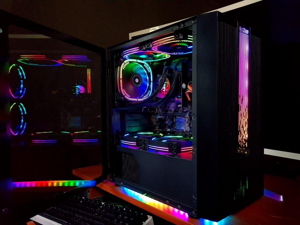 Intel i5 9th Gen Desktop PC with Liquid Cooler in a Nice Gaming Rig ...
