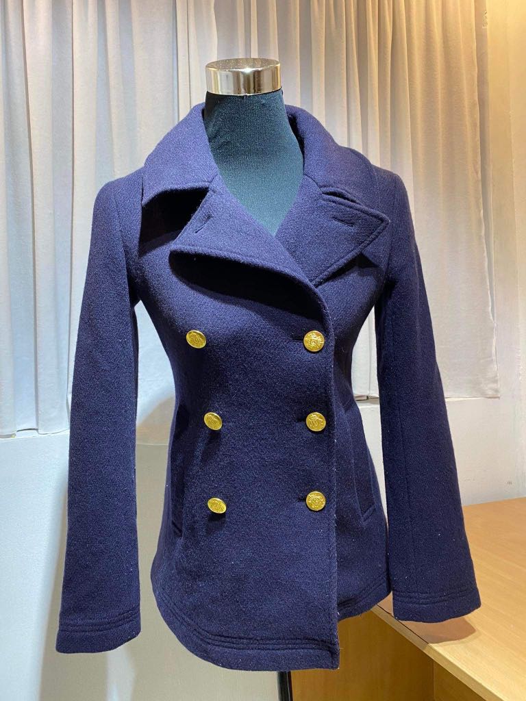 J crew nello gori peacoat top