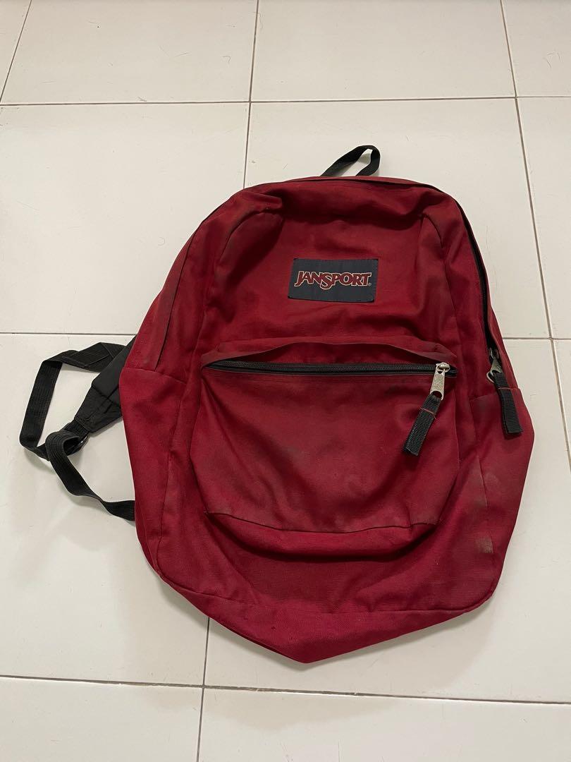 Jansport backpack Maroon, Men's Fashion, Bags, Backpacks on Carousell
