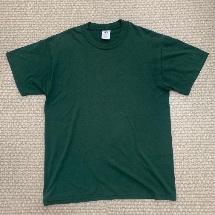Jerzees Green heavyweight blend blank, Men's Fashion, Tops & Sets, Tshirts & Polo Shirts on