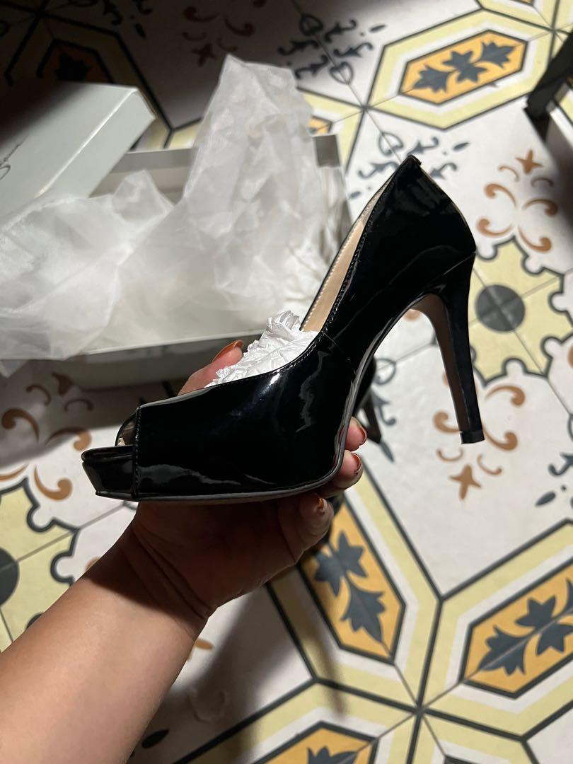 Jessica Simpson Patent Black Platform 