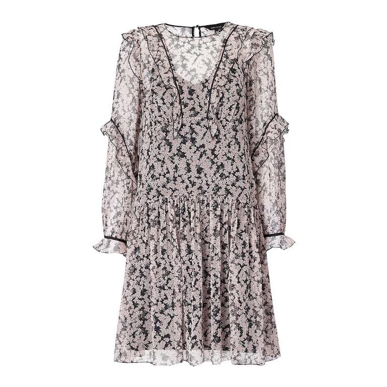 Karen millen deals ruffled floral dress