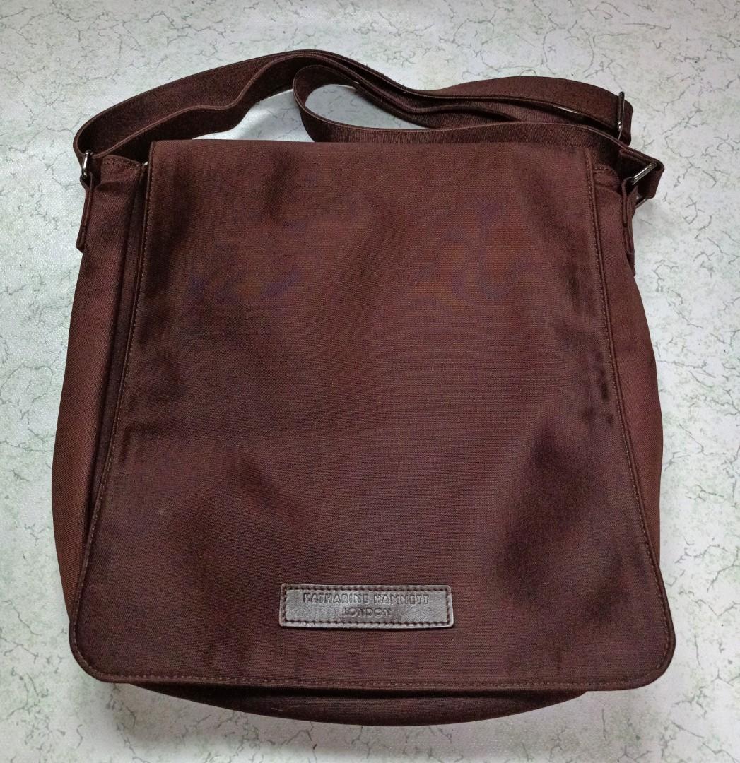 KATHARINE HAMNETT LONDON ORIGINAL SLING BAG, Men's Fashion