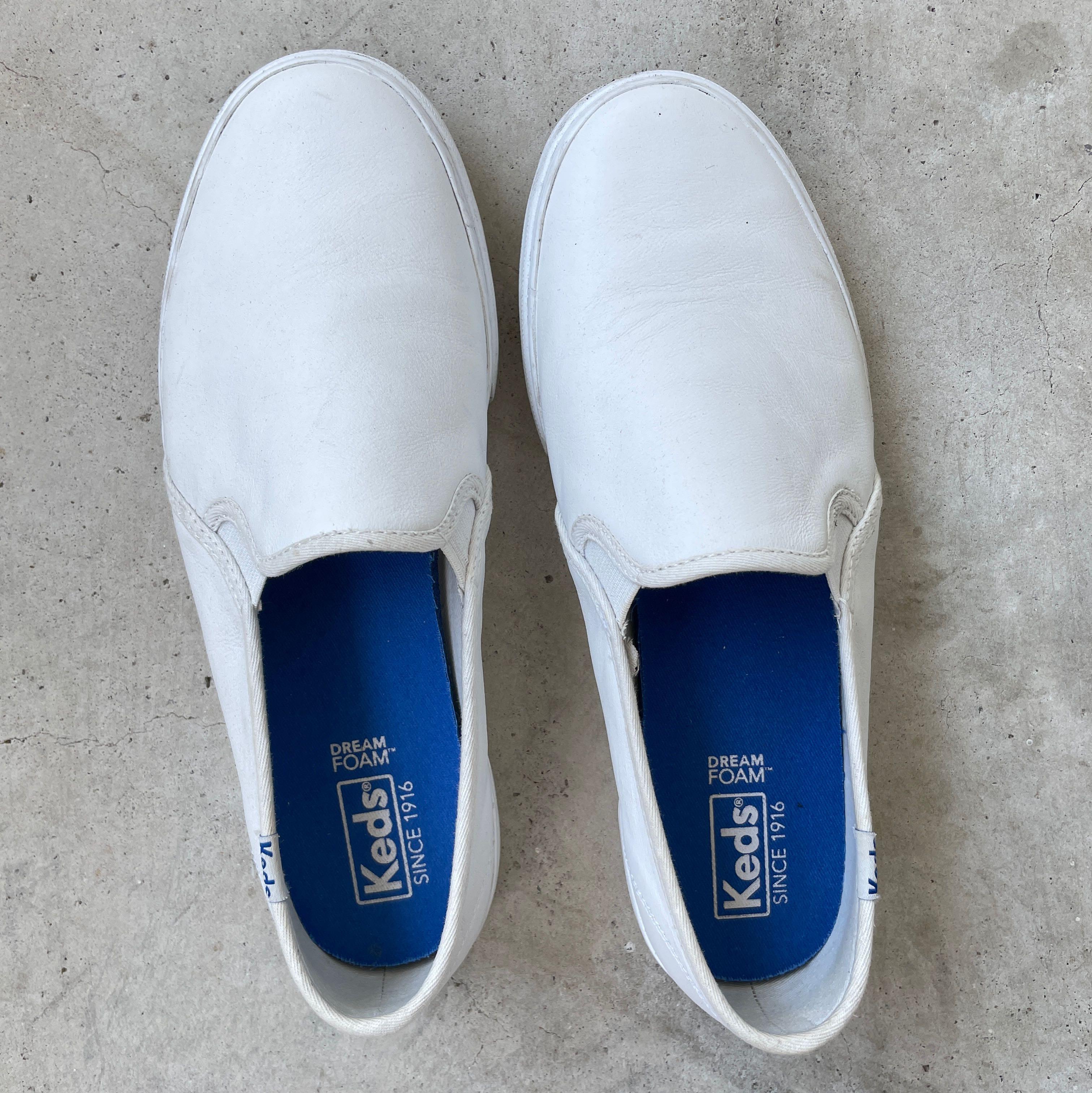 Double decker leather best sale keds