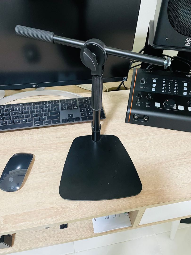 Pied De Micro Table Konig & Meyer 234 - Support Micro Noir Allemand - Ouvert Jamais Utilisé