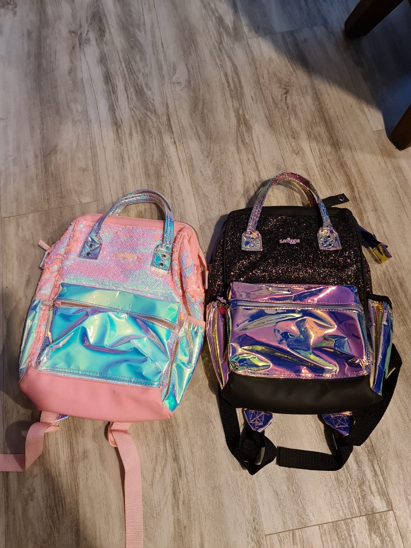 Smiggle glitter backpack 2025