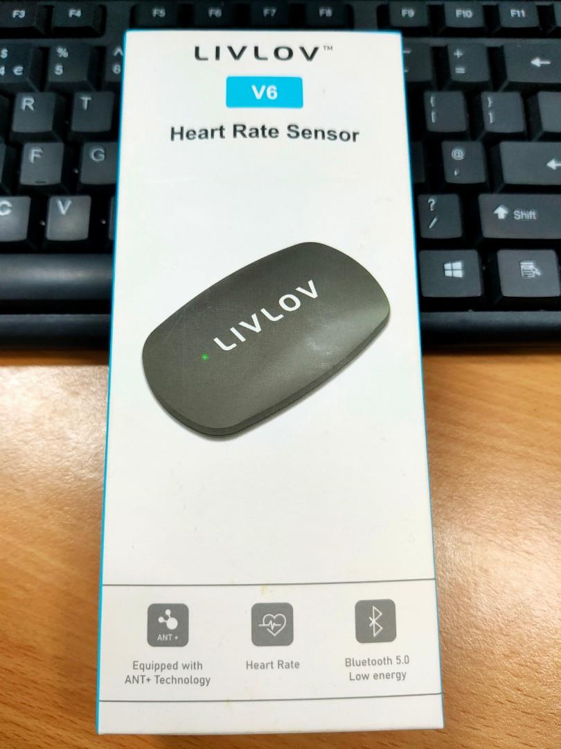 LIVLOV V6 Heart Rate Monitor Chest Strap, Bluetooth ANT+ Waterproof