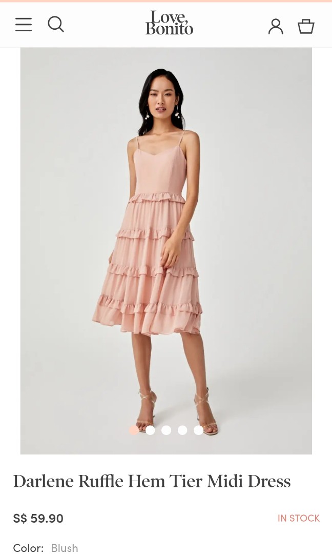 Darlene tiered ruffle dress discount