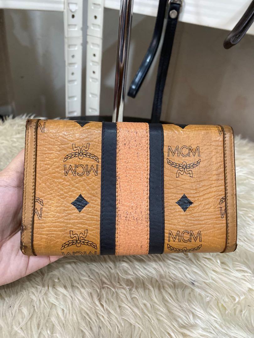 Authentic MCM Cognac Long Wallet, Luxury, Bags & Wallets on Carousell