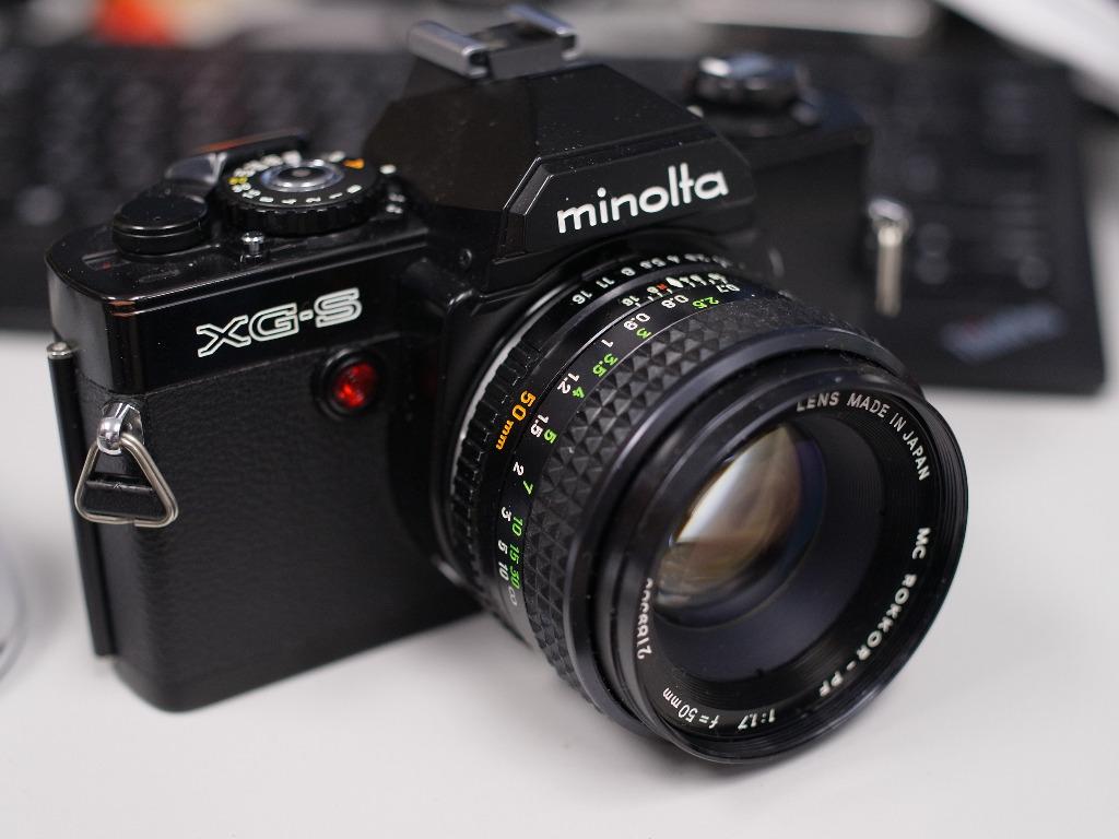 MINOLTA XG-S with free MC Rokkor-PF 50mm F1.7, 攝影器材, 相機