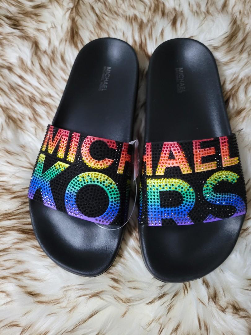 Michael kors shop slides rainbow