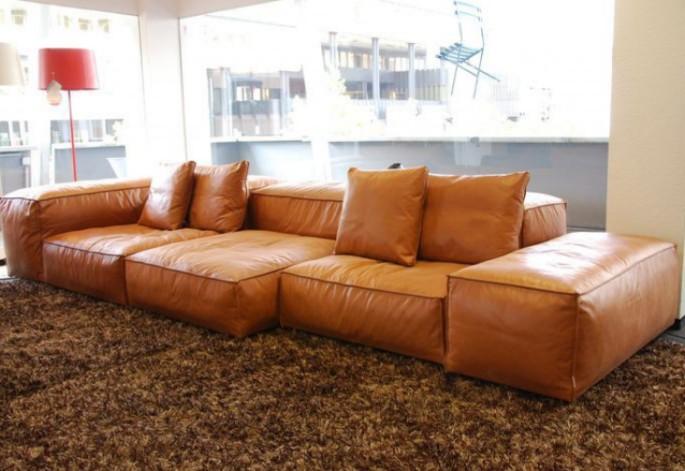 Modular German leather sofa, Furniture & Home Living, Furniture, Sofas ...