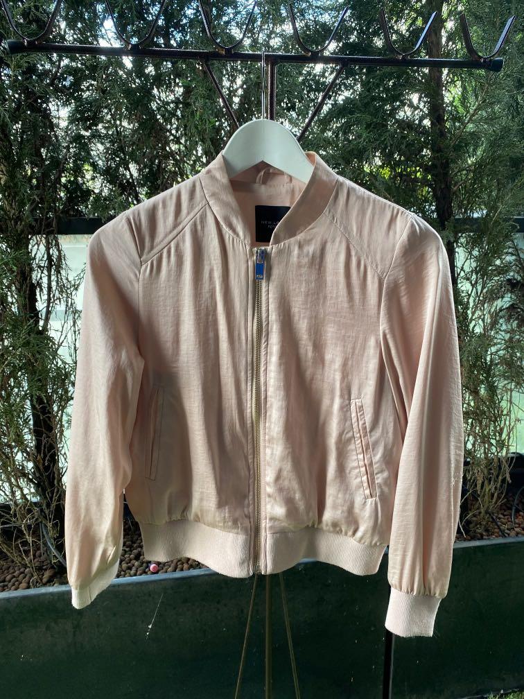 New look pink bomber jacket cheap