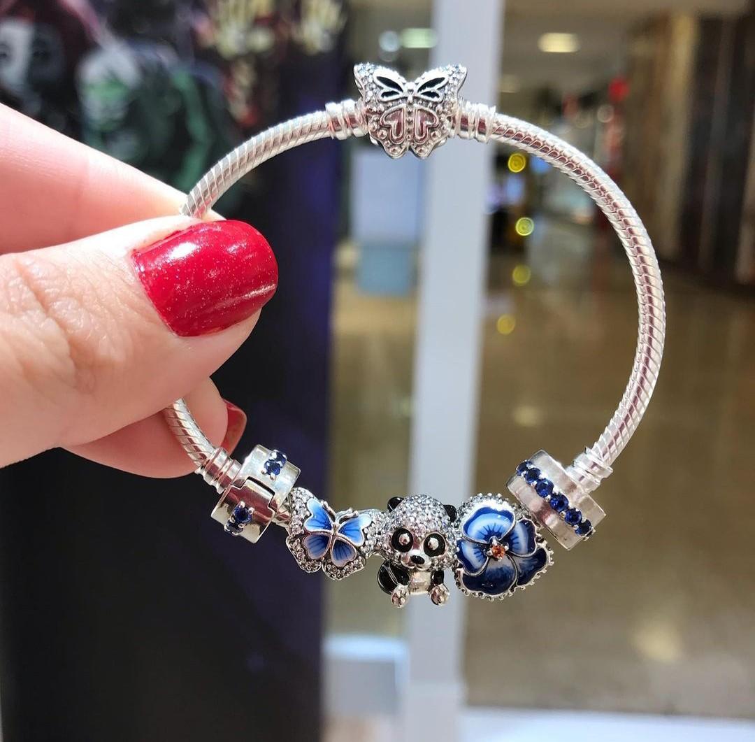 Pandora butterfly top clasp bracelet