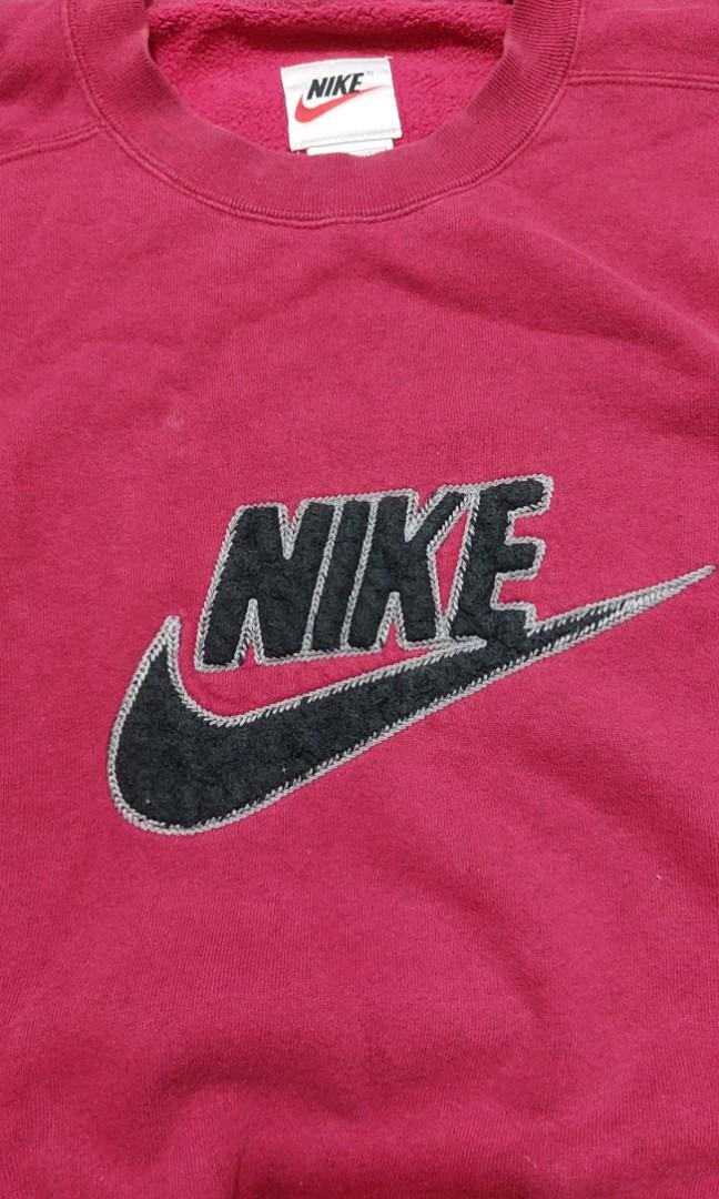 Nike Maroon Longsleeve, Men's Fashion 